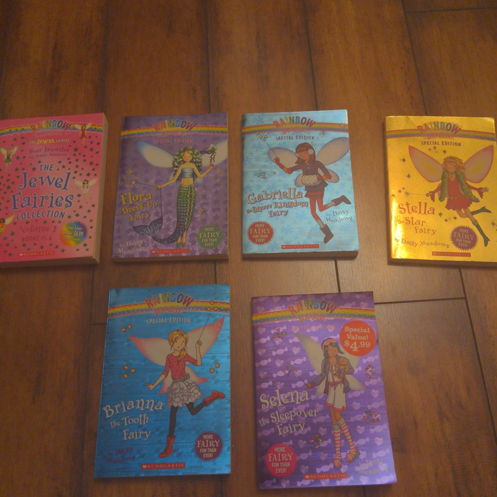 Rainbow Fairy Book Set - Pink, Blue, Purple, Yellow